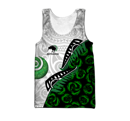 Maori pounamu jade 3d all over printed shirt and short for man and women-Apparel-PL8386-Tank top-S-Vibe Cosy™