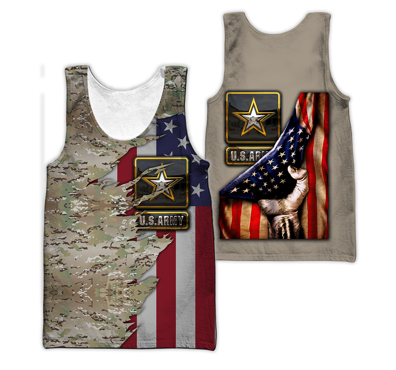 US Army 3D All Over Printed Shirts  MH1210201