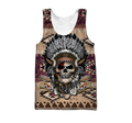 Love Skull native 3D all over printed for man and women QB06062004-Apparel-PL8386-Tank Top-S-Vibe Cosy™