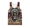 Love Skull native 3D all over printed for man and women QB06062004-Apparel-PL8386-Tank Top-S-Vibe Cosy™