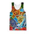 Puerto Rico Summer Sol Taino Shirt QB06232001-Apparel-TQH-Tank Top-S-Vibe Cosy™