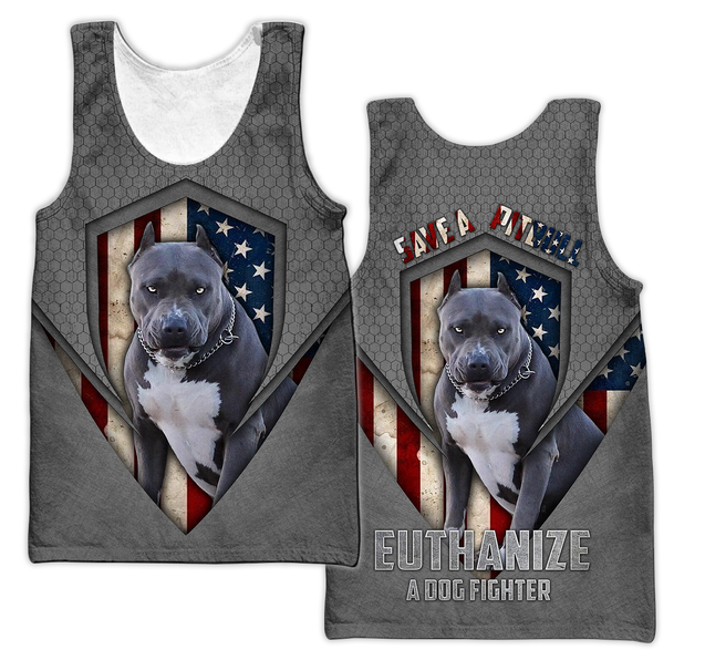 Save A Pit Bull Euthanize A Dog Fighter Hoodie Shirt for Men and Women TN05102004