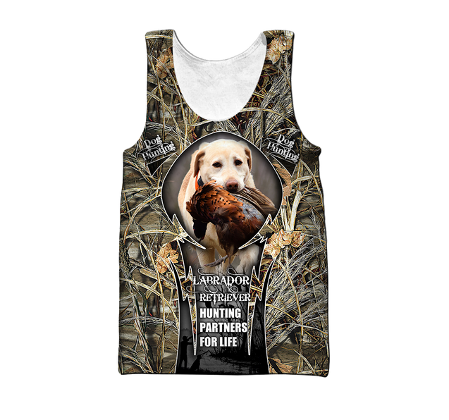 Hunting Labrador 3D Over Printed Unisex Deluxe Hoodie ML