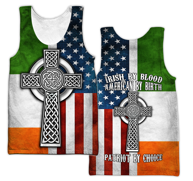 Irish By Blood American By Birth 3D All Over Printed Shirts For Men and Women DQB29102002