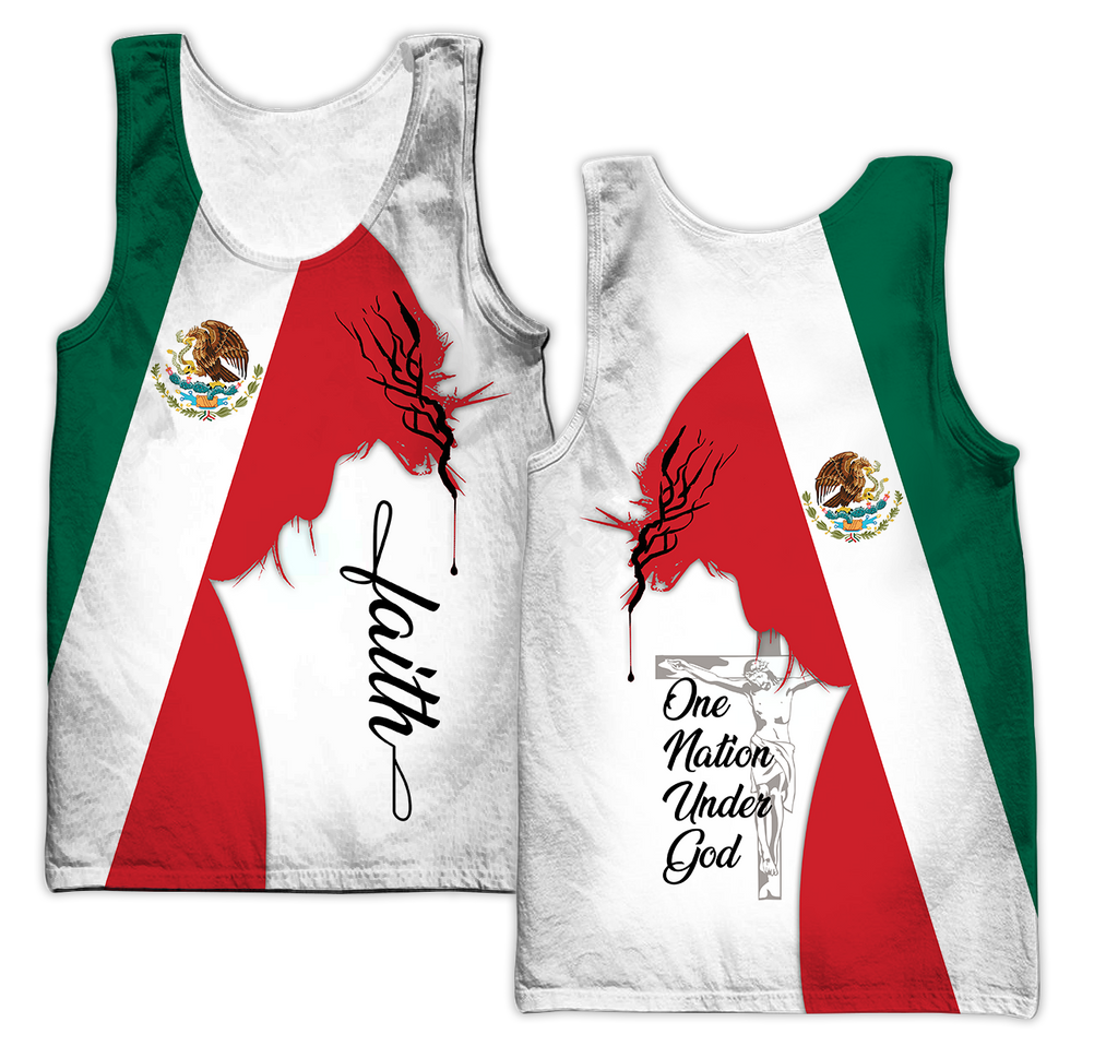 One Nation Under God Mexican Jesus 3D All Over Printed Shirts DQB10092002