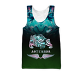 New zealand maori bulldog tattoo paua 3d all over printed shirt and short for man and women-Apparel-PL8386-Tank top-S-Vibe Cosy™