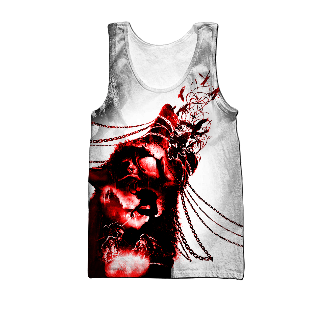 Over Printed Wolf Hoodie MH092920-MEI