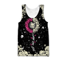 Love Sun Flower And Skull 3D all over for man and women QB05162002-Apparel-PL8386-Tank Top-S-Vibe Cosy™