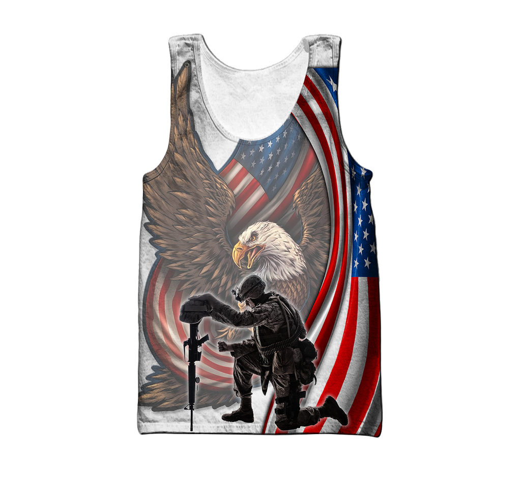 Stand For The Flag Knee For The Fallen 3D All Over Printed Shirts For Men and Women