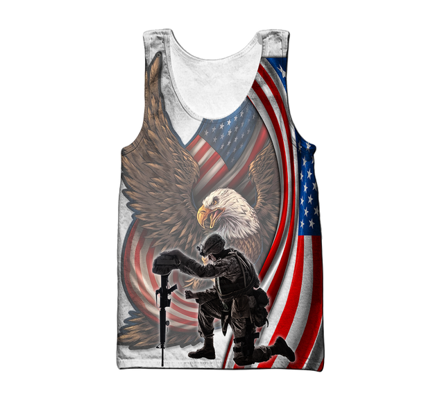 Stand For The Flag Knee For The Fallen 3D All Over Printed Shirts For Men and Women