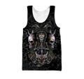 Skull King All Over Printed Hoodie For Men And Women MEI
