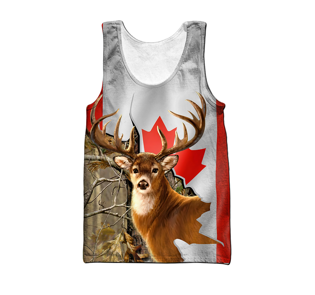Deer Hunting Canada 3D All Over Printed Shirts For Men LAM