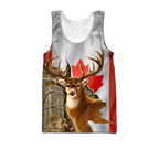 Deer Hunting Canada 3D All Over Printed Shirts For Men LAM