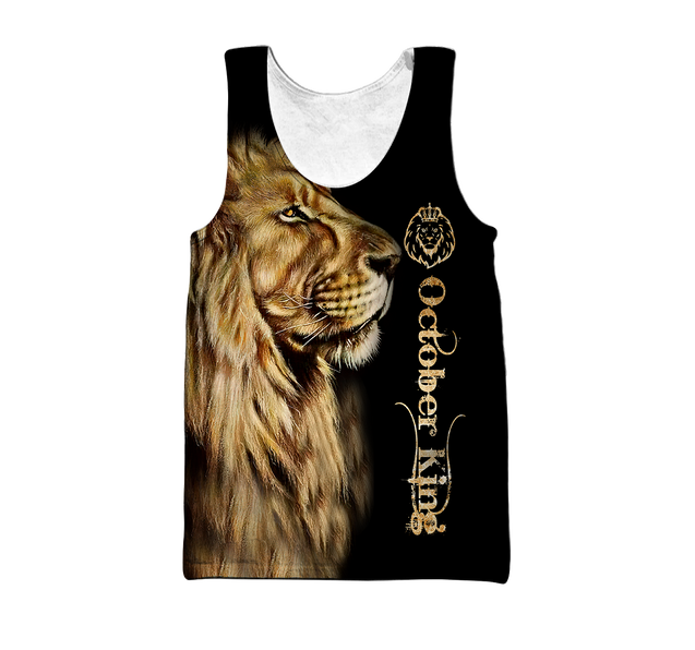 Custom Name October King 3D All Over Printed Unisex Shirts