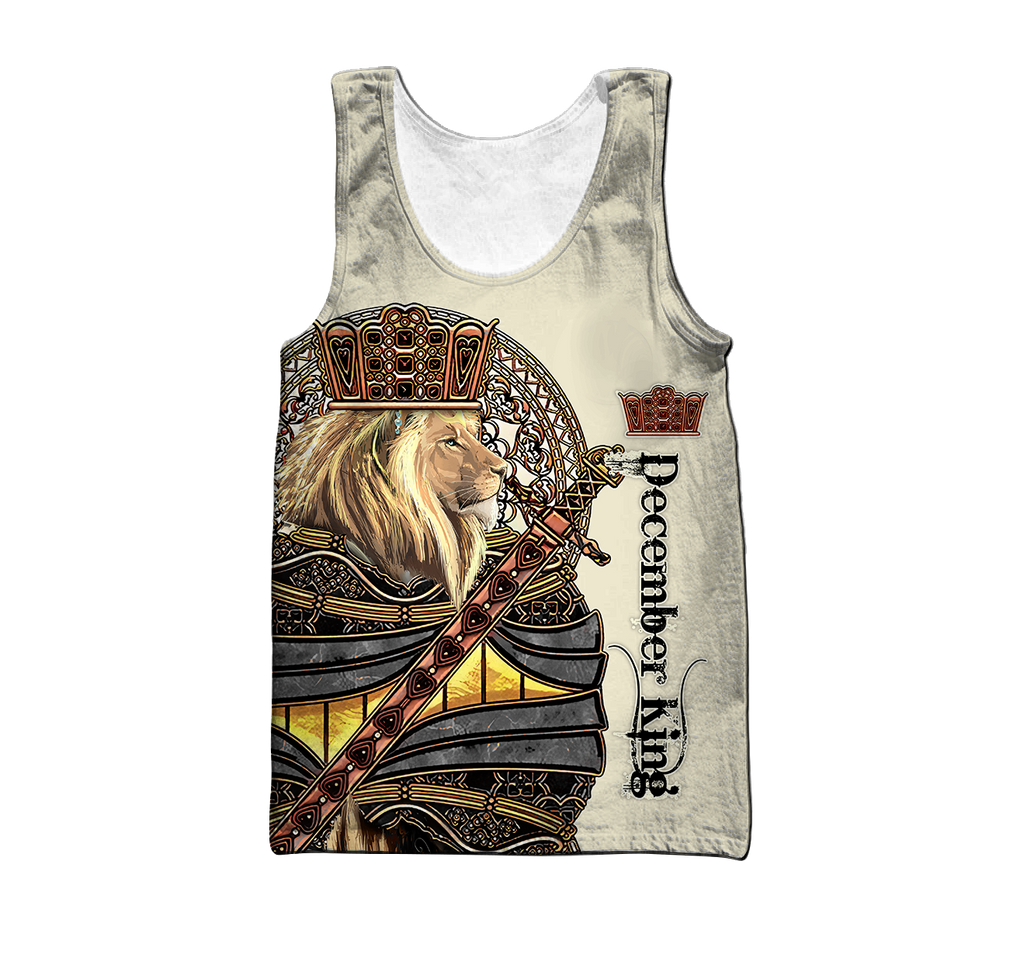 Custom Name December King 3D All Over Printed Unisex Shirts