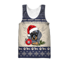 Premium Christmas Dachshund Dog Blue Unisex Shirts