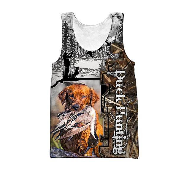 Golden Retriever Duck Hunting Dog 3D All Over Print  Hoodie