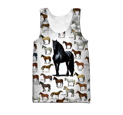 Love Horse 3D All Over Printed Shirts