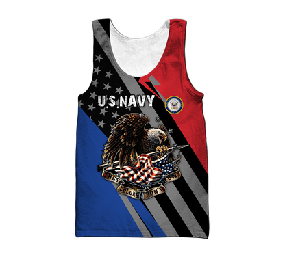 US Navy 3D All Over Printed Shirts For Men and Women TA091420051S