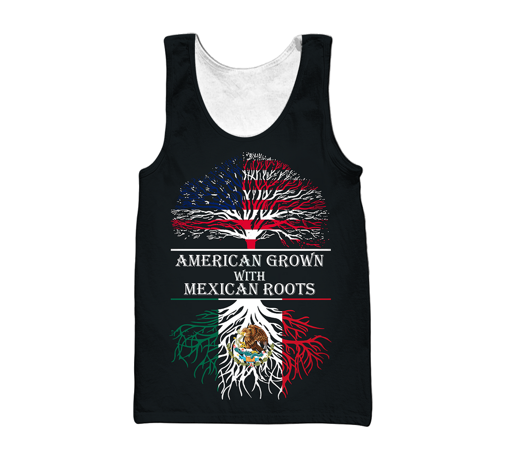 Persionalized American Grown With Mexican Roots 3D All Over Printed Shirts