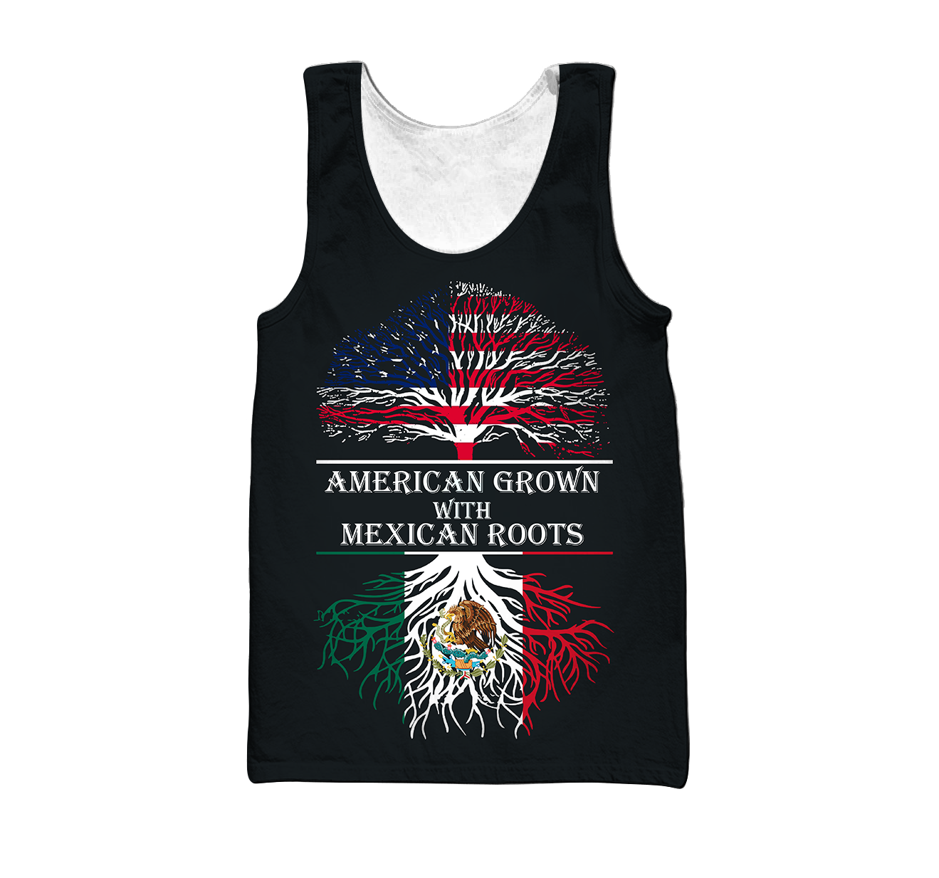 Persionalized American Grown With Mexican Roots 3D All Over Printed Shirts