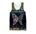 Autism Mom-Butterfly 3D All Over Print Shirts DQB08142002