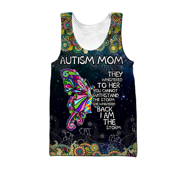 Autism Mom-Butterfly 3D All Over Print Shirts DQB08142002