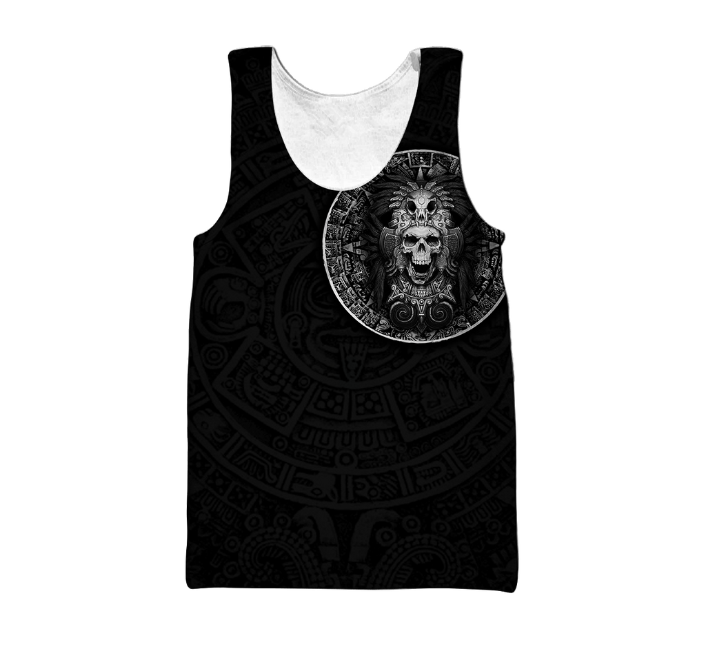 Mexican Aztec Warrior 3D All Over Printed Shirts For Men and Women QB07022001-Apparel-TA-Tank Top-S-Vibe Cosy™