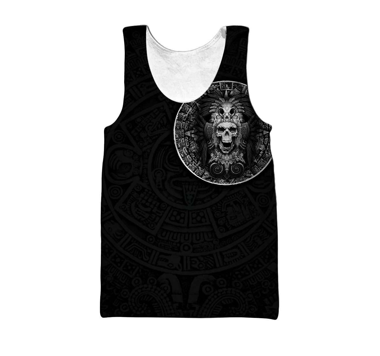 Mexican Aztec Warrior 3D All Over Printed Shirts For Men and Women QB07022001-Apparel-TA-Tank Top-S-Vibe Cosy™