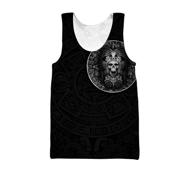 Mexican Aztec Warrior 3D All Over Printed Shirts For Men and Women QB07022001-Apparel-TA-Tank Top-S-Vibe Cosy™