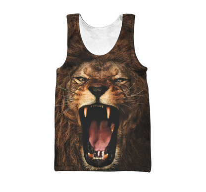 The Alpha King Lion Over Printed Hoodie