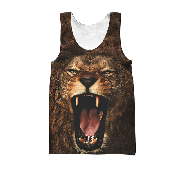 The Alpha King Lion Over Printed Hoodie