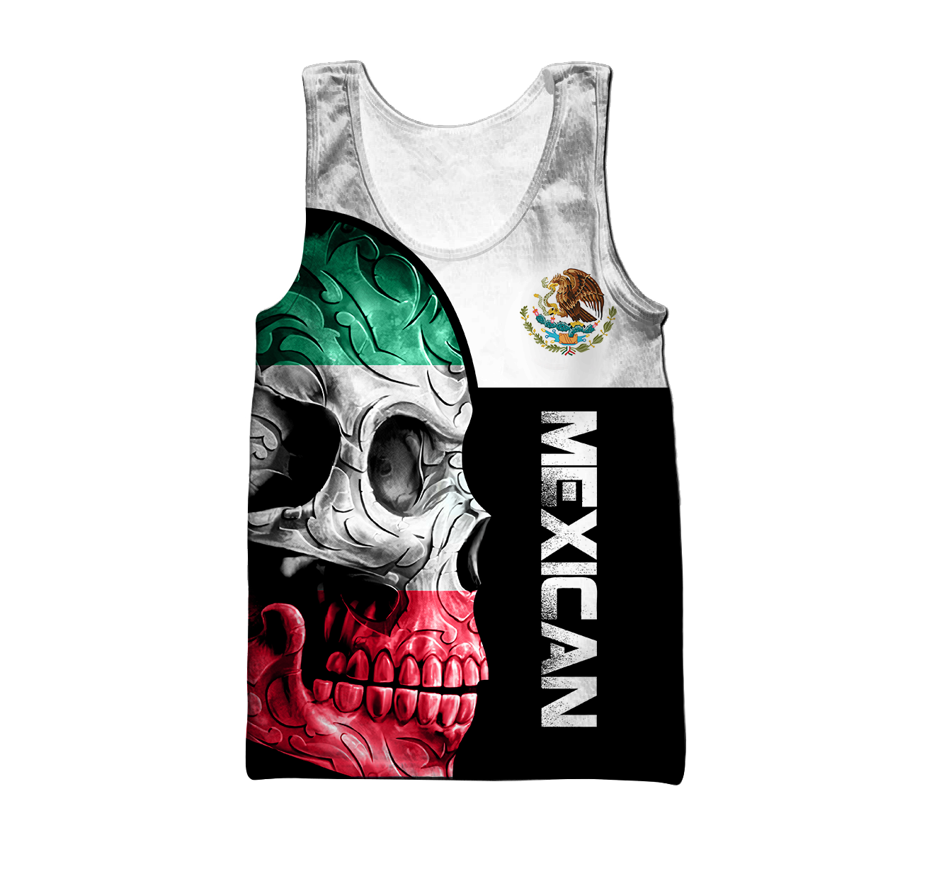 Mexican Skull 3D All Over Printed Shirts For Men and Women DQB10102001