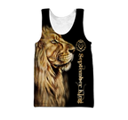 Custom Name September King Lion  3D All Over Printed Unisex Shirts