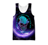 Blue Jaguar Love Skull and Tattoos tanktop & legging outfit for women QB05262004-Apparel-PL8386-Tank Top-S-Vibe Cosy™