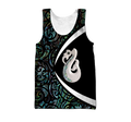 Aotearoa Manaia Silver Fern Paua Shell 3d all over printed shirt and short for man and women-Apparel-PL8386-Tank top-S-Vibe Cosy™