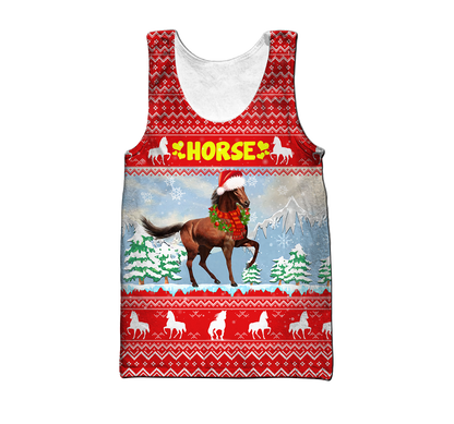 Horse Christmas 3D Shirt For Men And Women HHT16102007