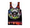 Love Skull native 3D all over printed for man and women QB06082002-Apparel-PL8386-Tank Top-S-Vibe Cosy™