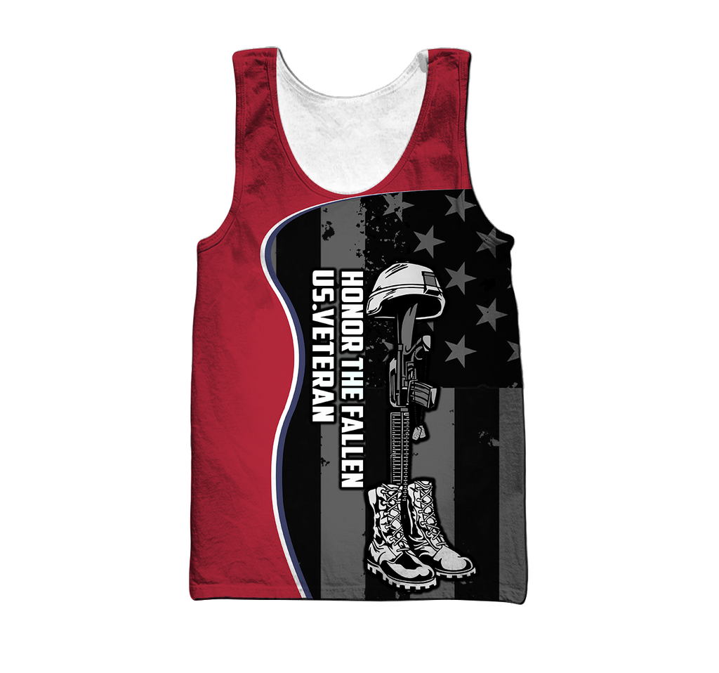 US Veteran Honor The Fallen 3D All Over Printed Shirts For Men and Women TA09152005