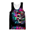 Love Skull animal full color 3D all over printed for man and women QB06092002-Apparel-PL8386-Tank Top-S-Vibe Cosy™
