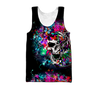 Love Skull animal full color 3D all over printed for man and women QB06092002-Apparel-PL8386-Tank Top-S-Vibe Cosy™