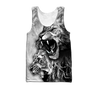 White Lion Tattoo 3D All Over Printed Shirt for Men and Women