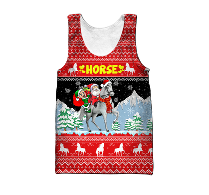 Horse Christmas 3D Shirt For Men And Women HHT16102006