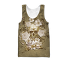 Skull day of the dead 3D all over printed for man and women QB05272003-Apparel-PL8386-Tank Top-S-Vibe Cosy™
