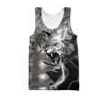 Lion Warrior Amor Tattoo 3D All Over Printed Unisex Shirts