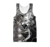 Lion Warrior Amor Tattoo 3D All Over Printed Unisex Shirts