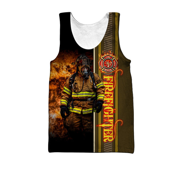 Brave Firefighter-Fireman 3D All Over Printed Shirts For Men and Women TA0820201