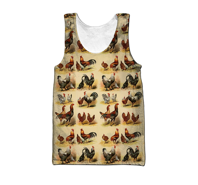 Premium Rooster 3D All Over Printed Unisex Shirts