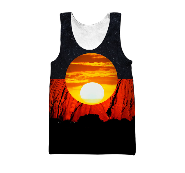 Australia Aborigina Flag 3D All Over Printed Hoodie Shirts MP040401-Apparel-MP-Tanktop-S-Vibe Cosy™