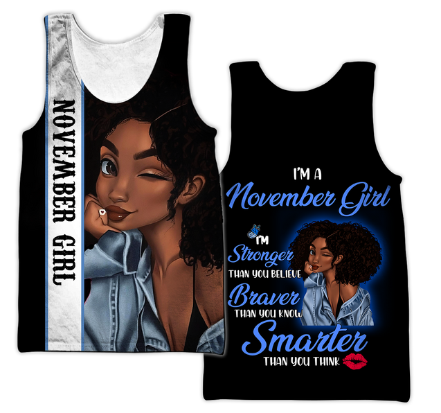 November Girl 3D All Over Printed Shirts For Women